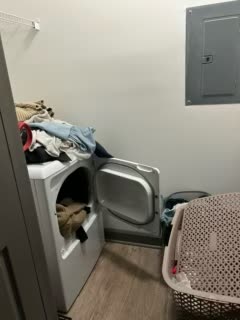 Laundry room reset before restore